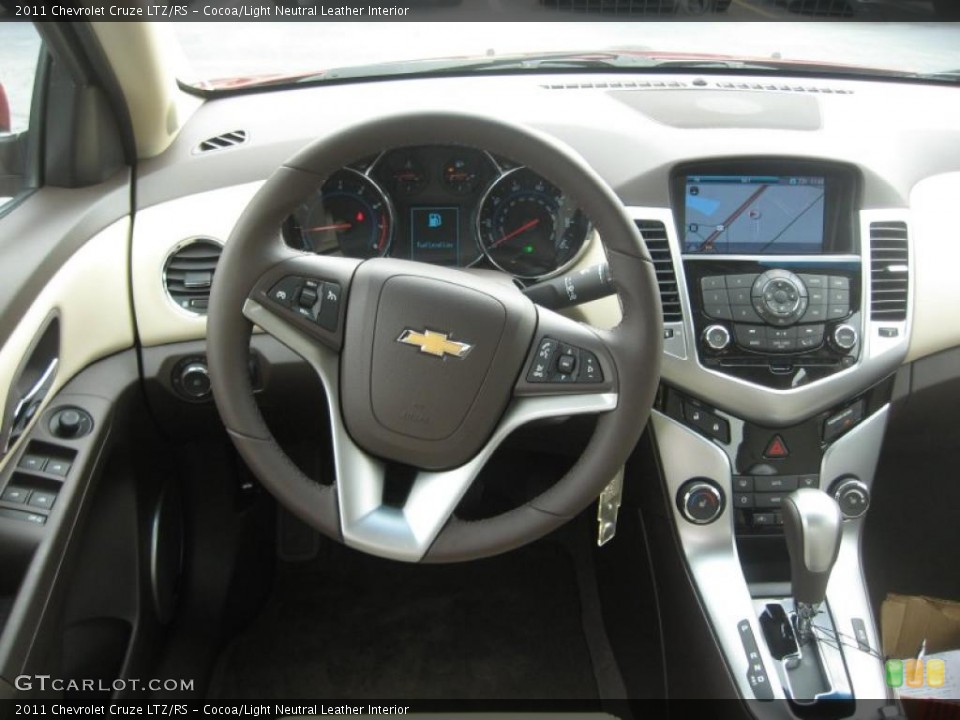 Cocoa/Light Neutral Leather Interior Dashboard for the 2011 Chevrolet Cruze LTZ/RS #48478737