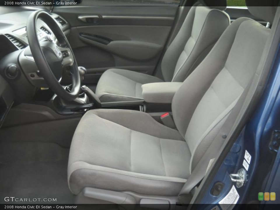 Gray Interior Photo for the 2008 Honda Civic EX Sedan #48479079