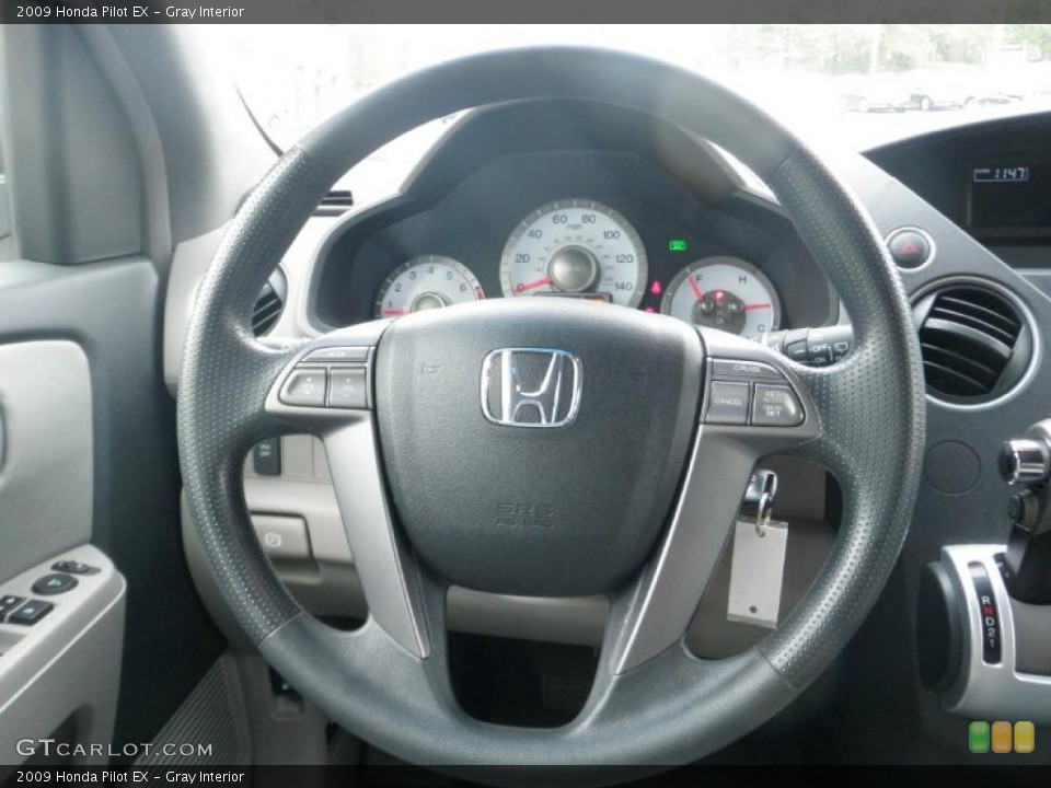 Gray Interior Steering Wheel for the 2009 Honda Pilot EX #48479196