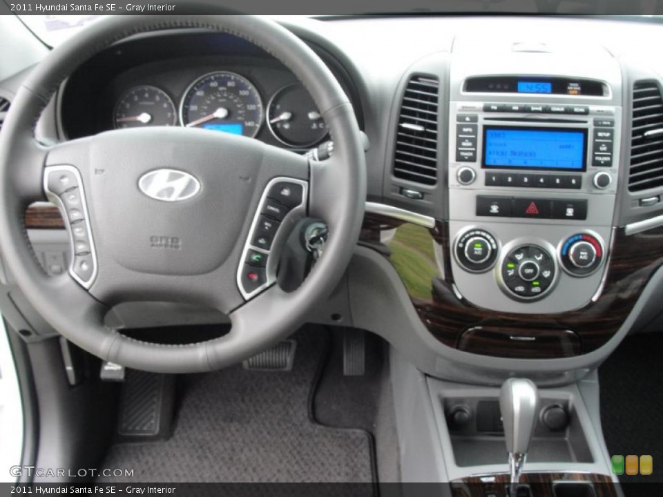 Gray Interior Dashboard for the 2011 Hyundai Santa Fe SE #48479244