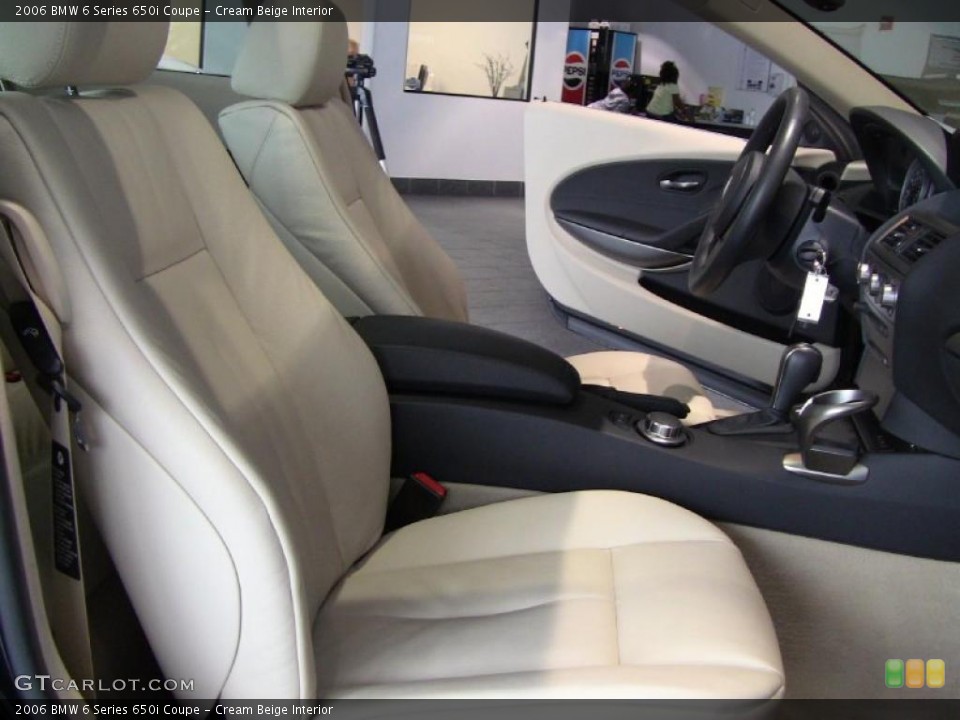 Cream Beige Interior Photo for the 2006 BMW 6 Series 650i Coupe #48479391