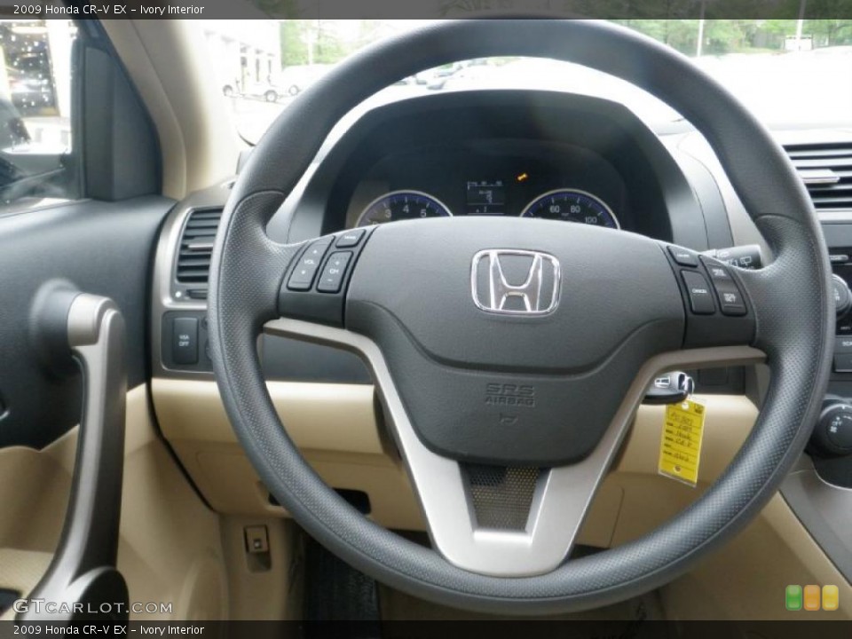 Ivory Interior Steering Wheel for the 2009 Honda CR-V EX #48479616
