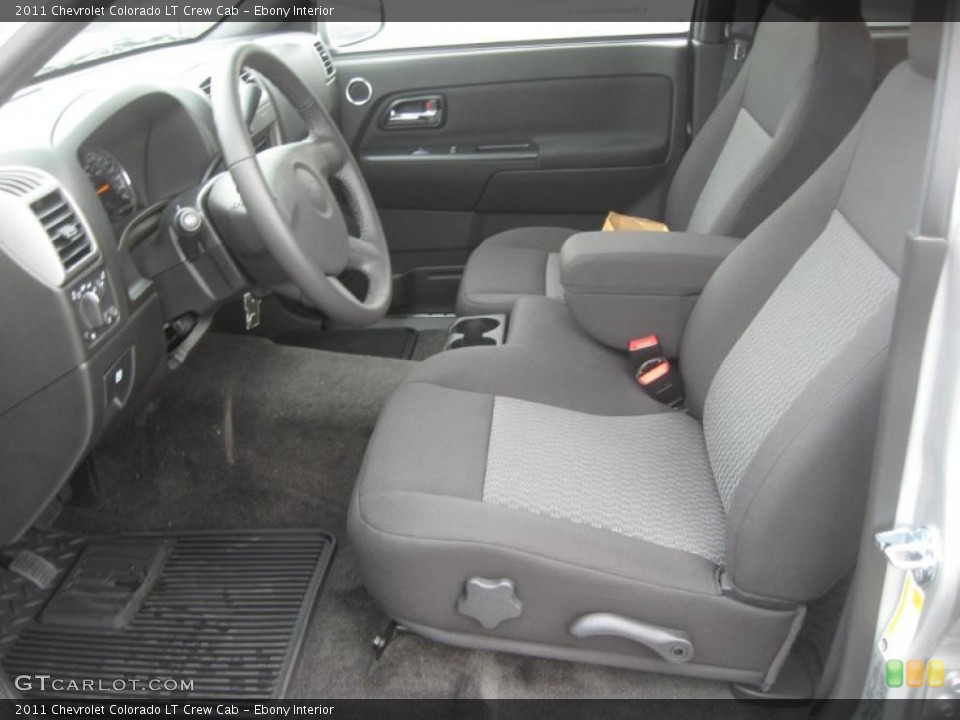 Ebony Interior Photo for the 2011 Chevrolet Colorado LT Crew Cab #48480114