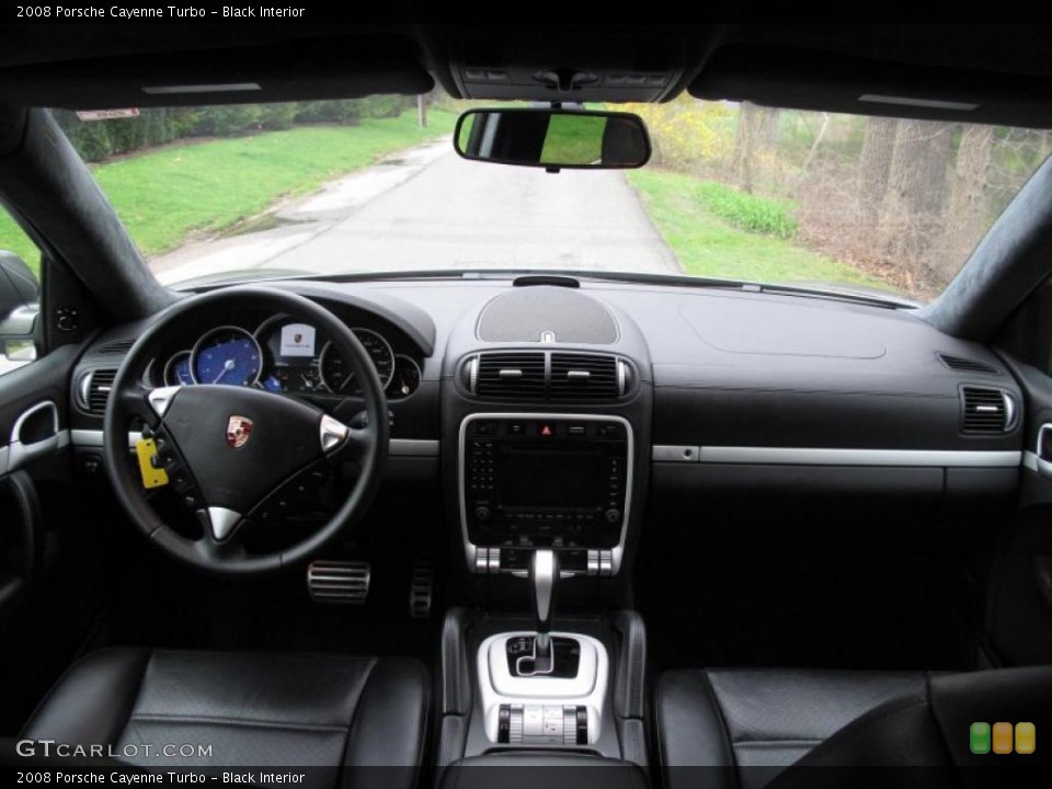 Black Interior Dashboard for the 2008 Porsche Cayenne Turbo #48480267
