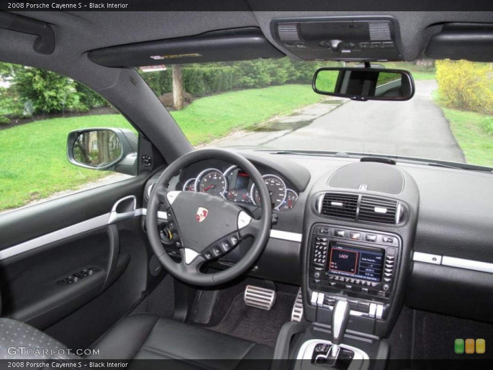Black Interior Dashboard for the 2008 Porsche Cayenne S #48480576