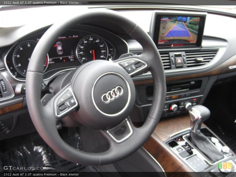 Black Interior Steering Wheel for the 2012 Audi A7 3.0T quattro Premium #48480891