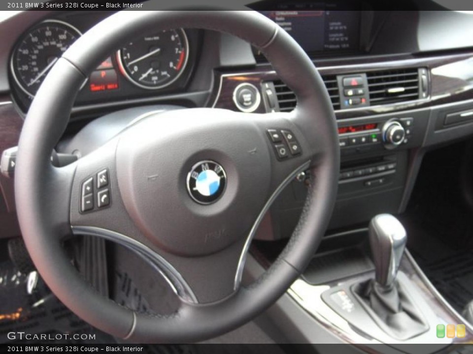 Black Interior Steering Wheel for the 2011 BMW 3 Series 328i Coupe #48480972
