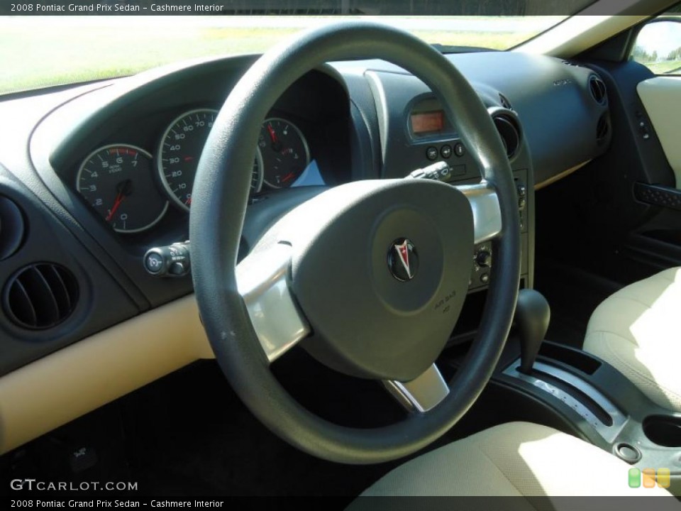 Cashmere Interior Steering Wheel for the 2008 Pontiac Grand Prix Sedan #48481929