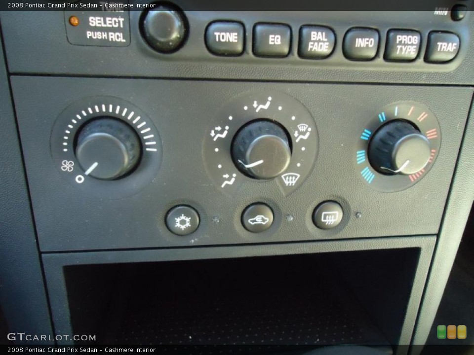 Cashmere Interior Controls for the 2008 Pontiac Grand Prix Sedan #48482346