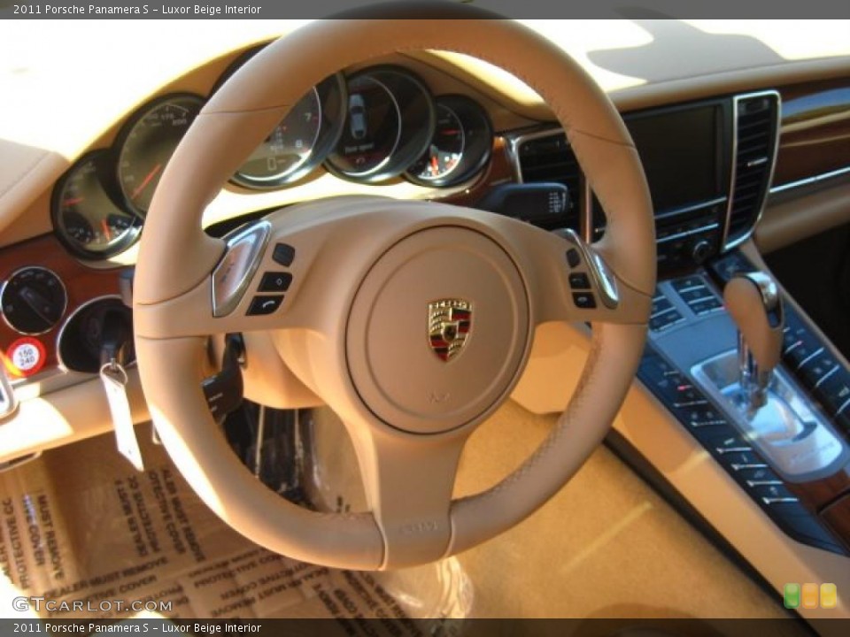 Luxor Beige Interior Steering Wheel for the 2011 Porsche Panamera S #48482394