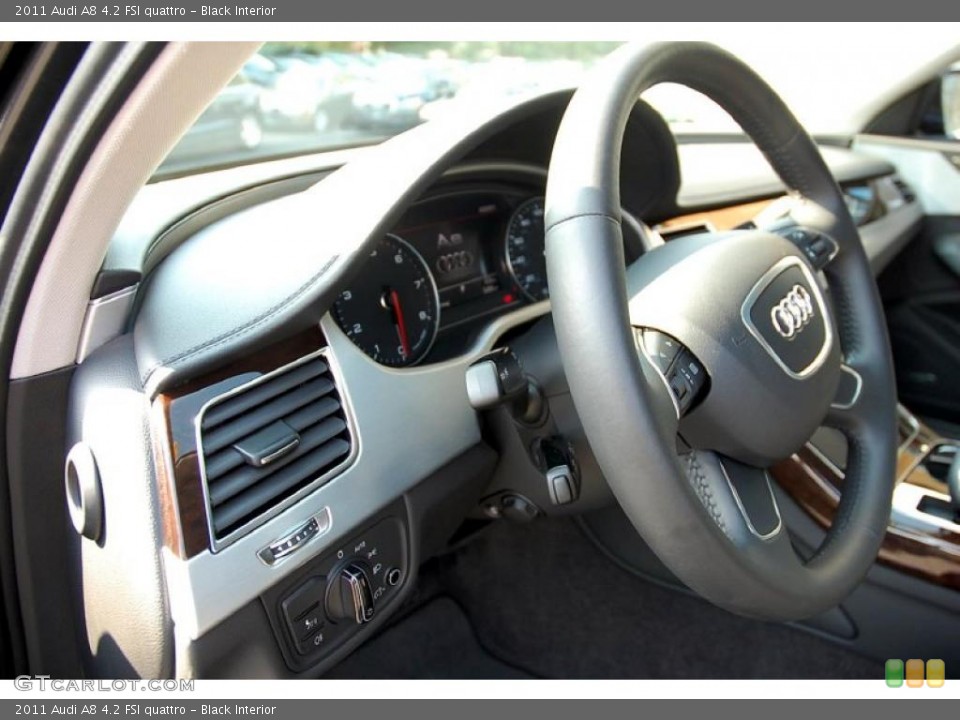 Black Interior Controls for the 2011 Audi A8 4.2 FSI quattro #48482598