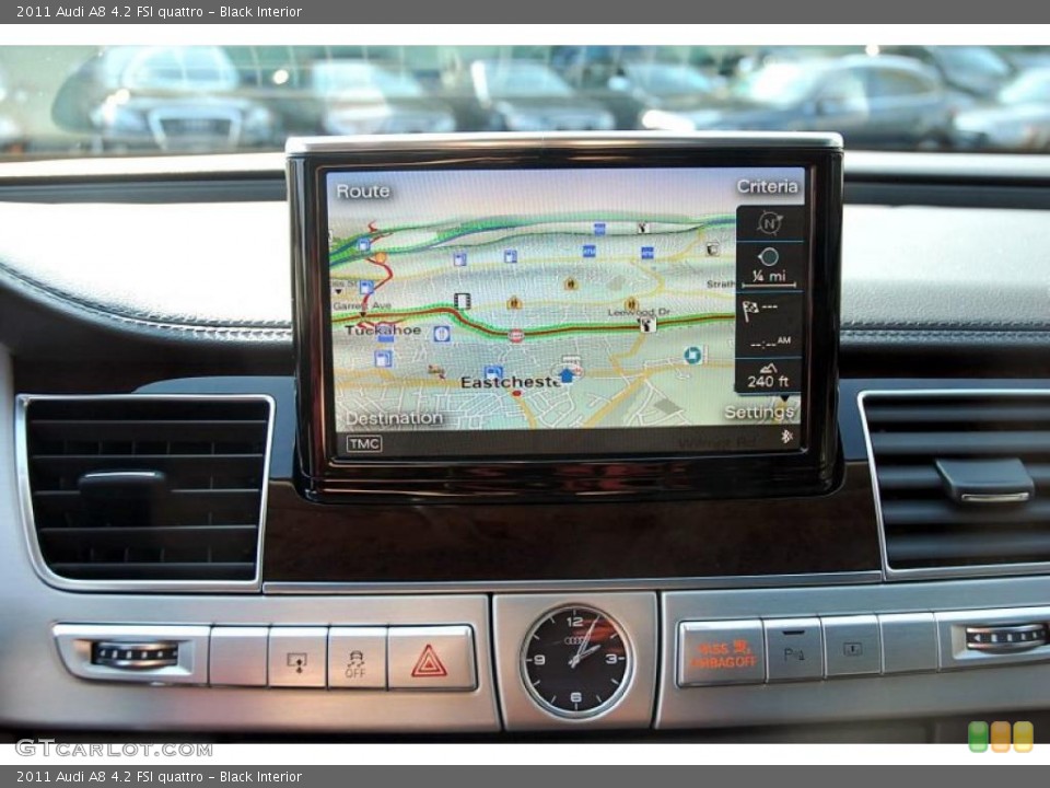 Black Interior Navigation for the 2011 Audi A8 4.2 FSI quattro #48482691