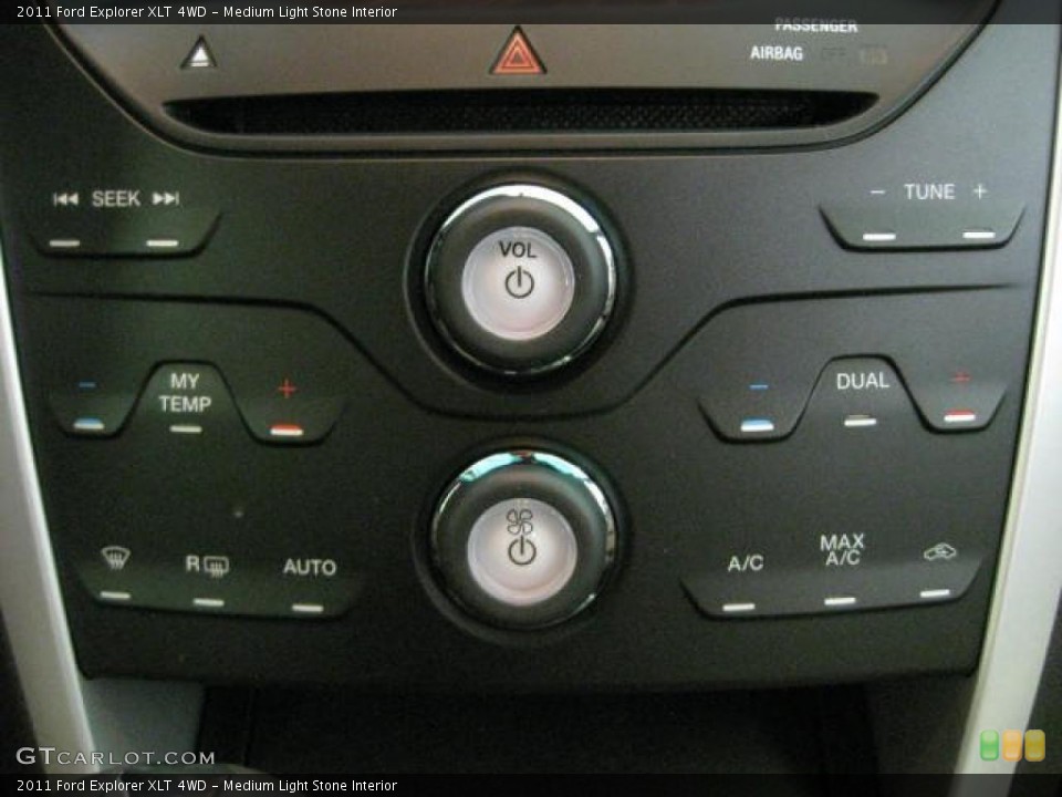 Medium Light Stone Interior Controls for the 2011 Ford Explorer XLT 4WD #48483606