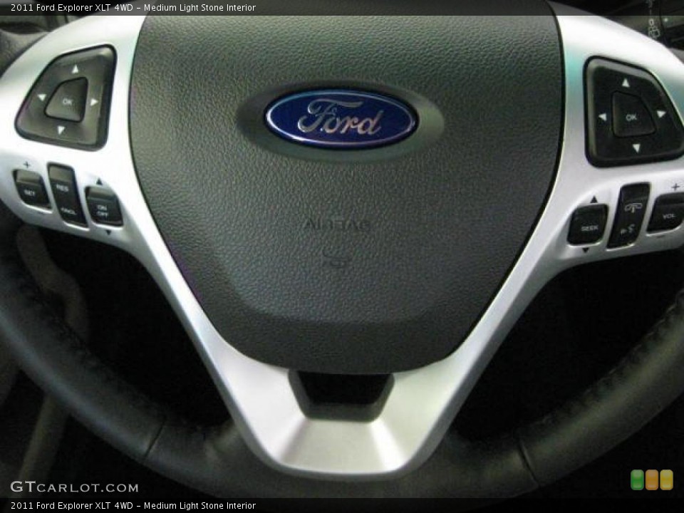 Medium Light Stone Interior Controls for the 2011 Ford Explorer XLT 4WD #48483666