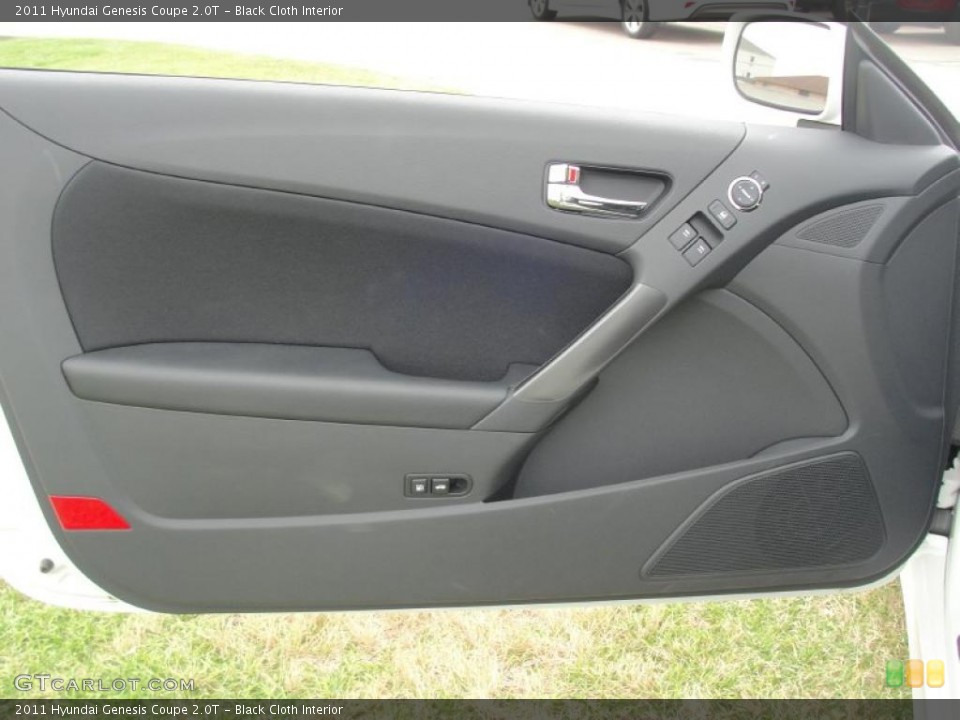 Black Cloth Interior Door Panel for the 2011 Hyundai Genesis Coupe 2.0T #48483741
