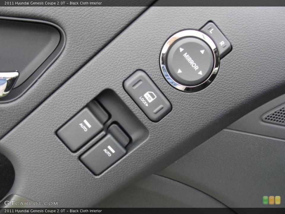 Black Cloth Interior Controls for the 2011 Hyundai Genesis Coupe 2.0T #48483756