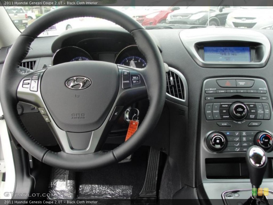 Black Cloth Interior Dashboard for the 2011 Hyundai Genesis Coupe 2.0T #48483801