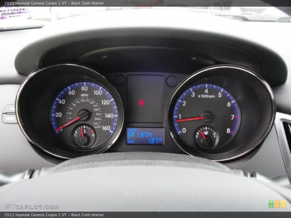 Black Cloth Interior Gauges for the 2011 Hyundai Genesis Coupe 2.0T #48483909