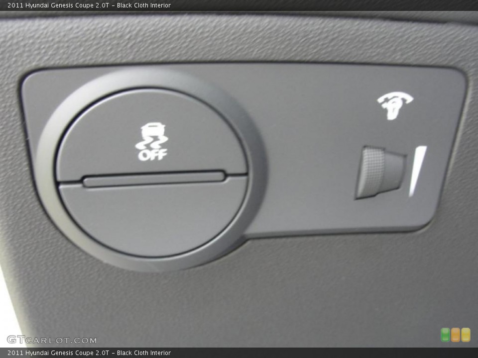 Black Cloth Interior Controls for the 2011 Hyundai Genesis Coupe 2.0T #48483921
