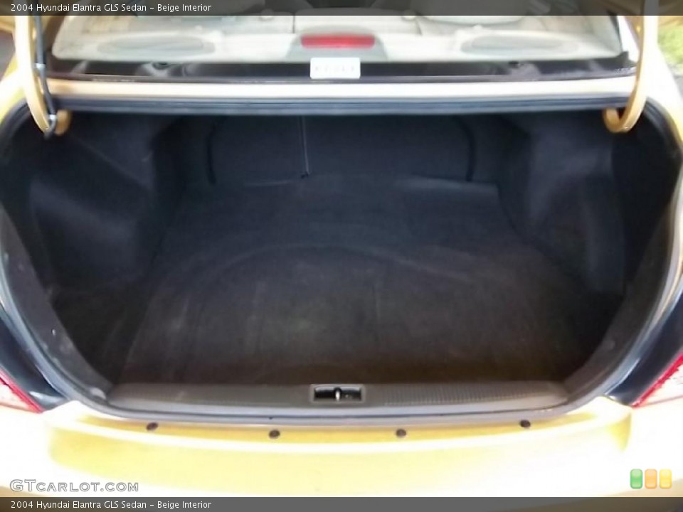 Beige Interior Trunk for the 2004 Hyundai Elantra GLS Sedan #48484284