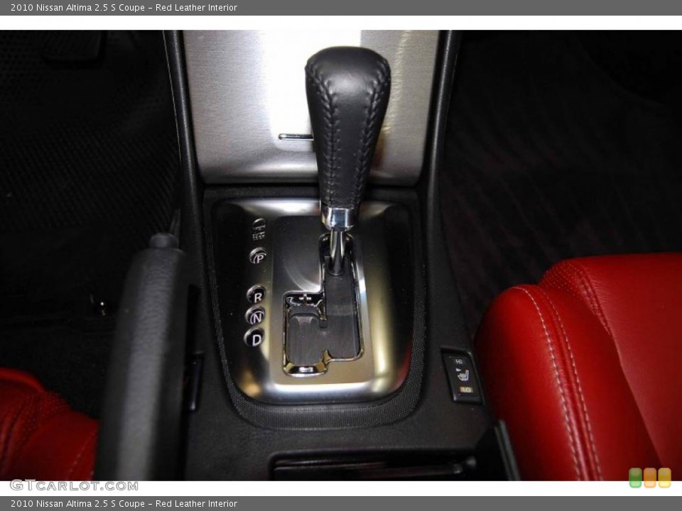 Red Leather Interior Transmission for the 2010 Nissan Altima 2.5 S Coupe #48484365