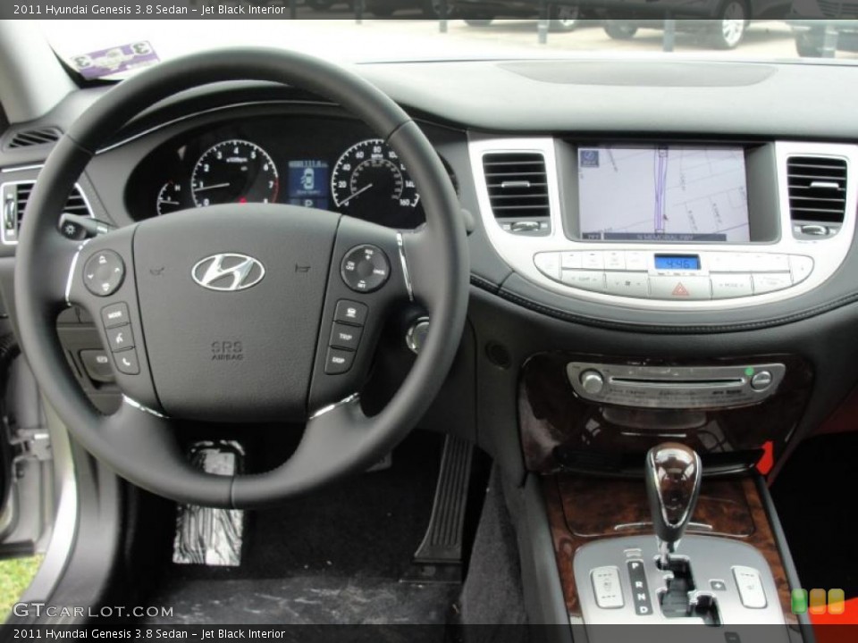 Jet Black Interior Dashboard for the 2011 Hyundai Genesis 3.8 Sedan #48484368