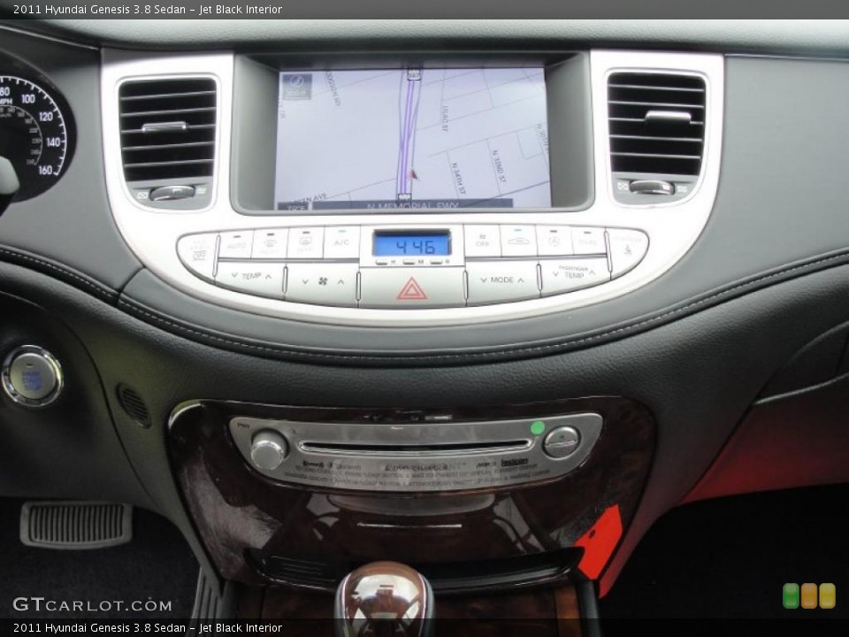 Jet Black Interior Controls for the 2011 Hyundai Genesis 3.8 Sedan #48484386