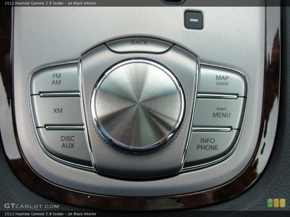 Jet Black Interior Controls for the 2011 Hyundai Genesis 3.8 Sedan #48484470