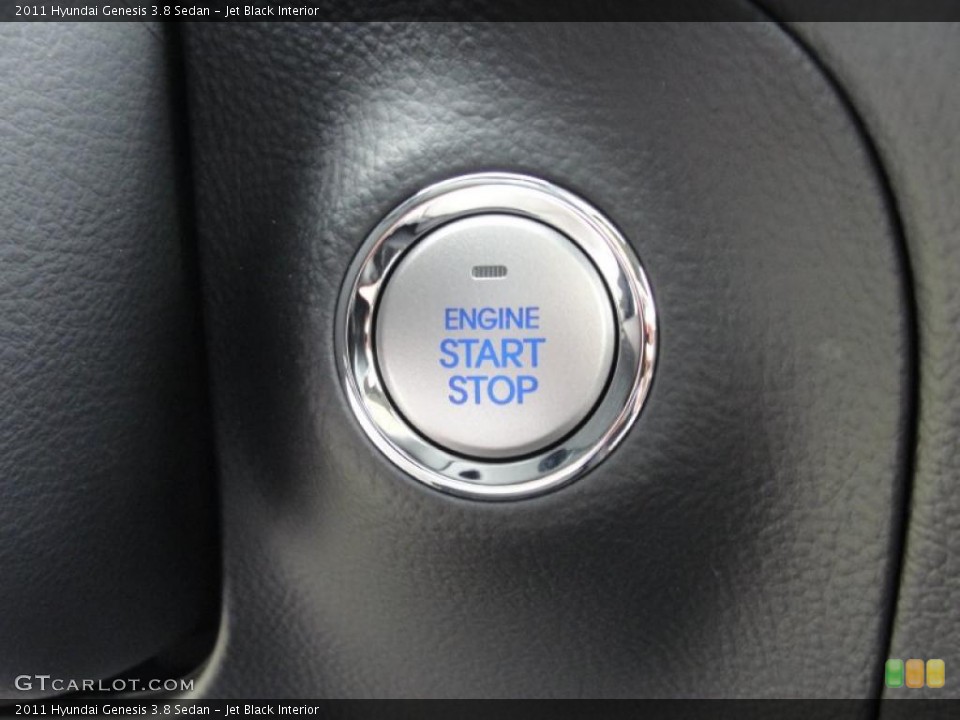 Jet Black Interior Controls for the 2011 Hyundai Genesis 3.8 Sedan #48484482
