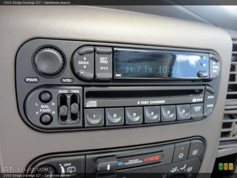 Sandstone Interior Controls for the 2003 Dodge Durango SLT #48485286
