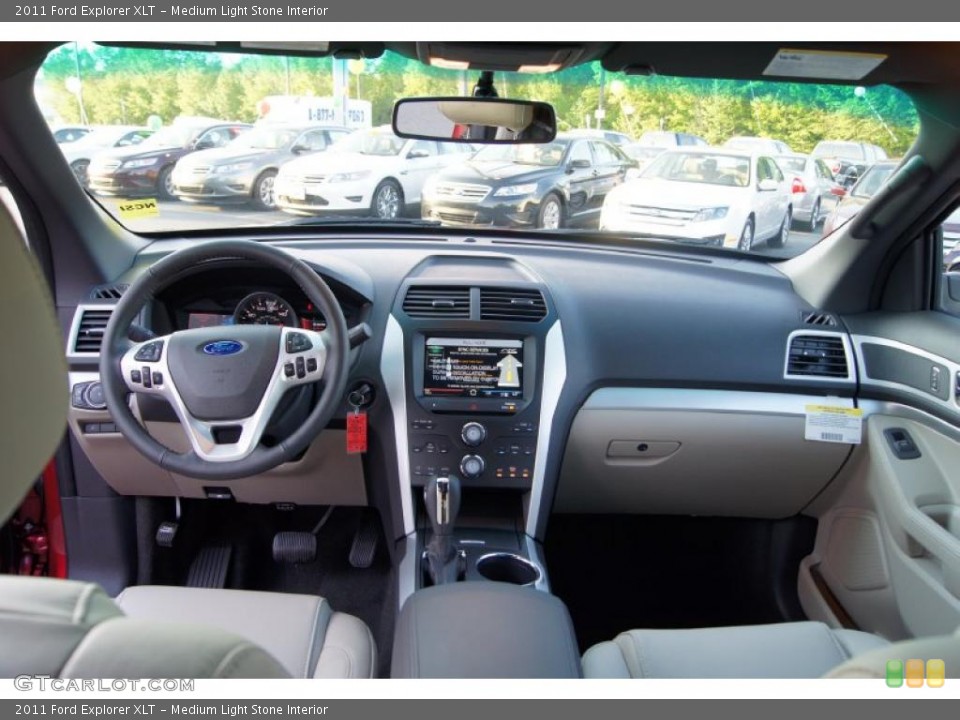 Medium Light Stone Interior Dashboard for the 2011 Ford Explorer XLT #48486375