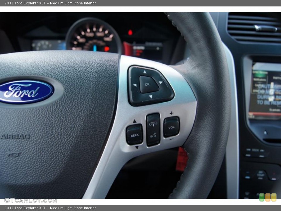 Medium Light Stone Interior Controls for the 2011 Ford Explorer XLT #48486447