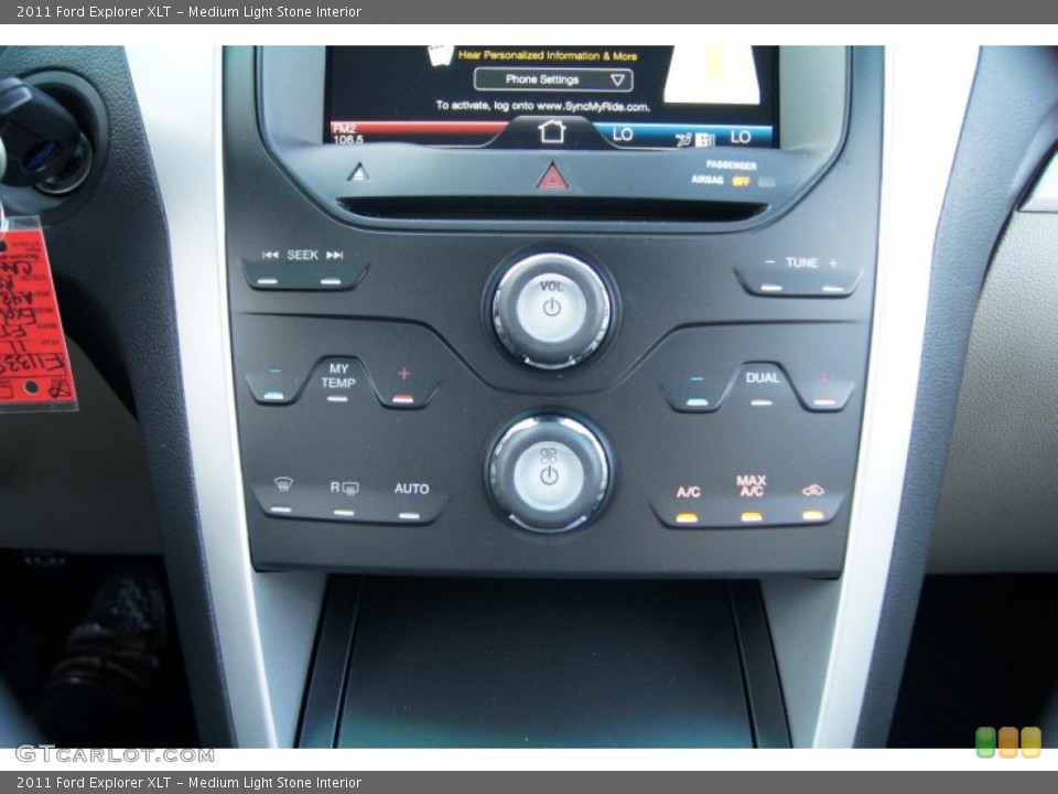 Medium Light Stone Interior Controls for the 2011 Ford Explorer XLT #48486495