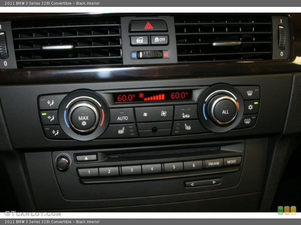 Black Interior Controls for the 2011 BMW 3 Series 328i Convertible #48487059
