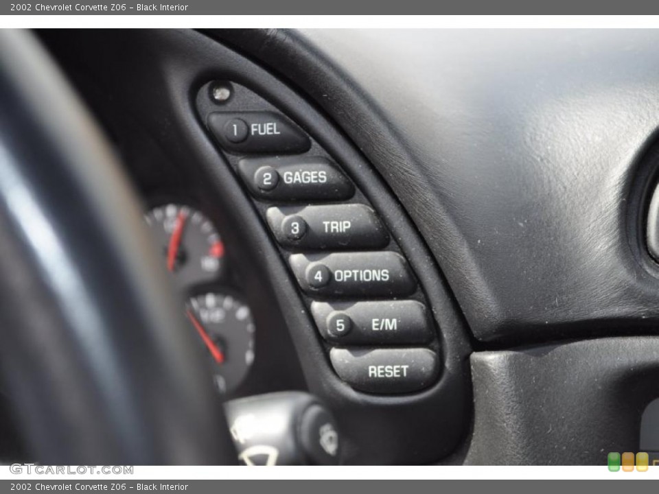 Black Interior Controls for the 2002 Chevrolet Corvette Z06 #48487452