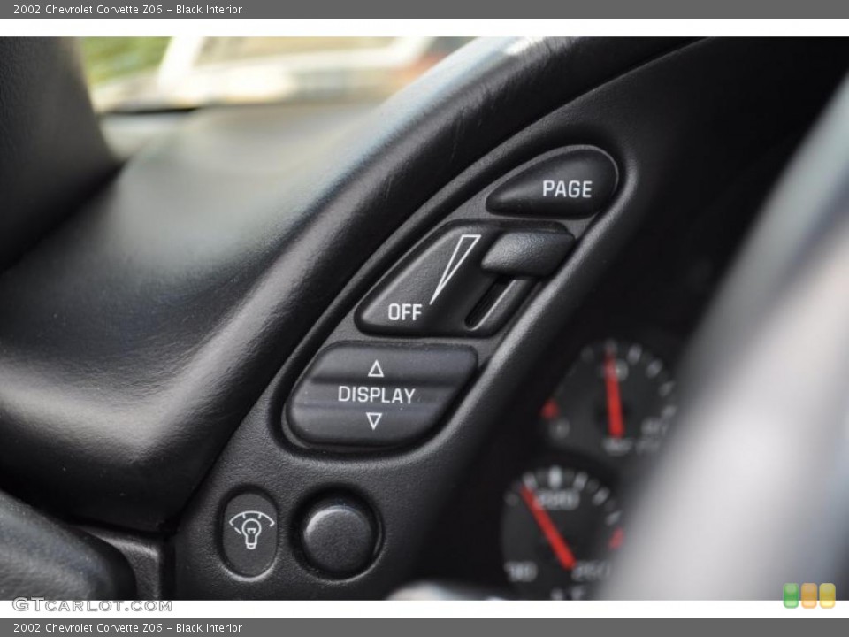 Black Interior Controls for the 2002 Chevrolet Corvette Z06 #48487464