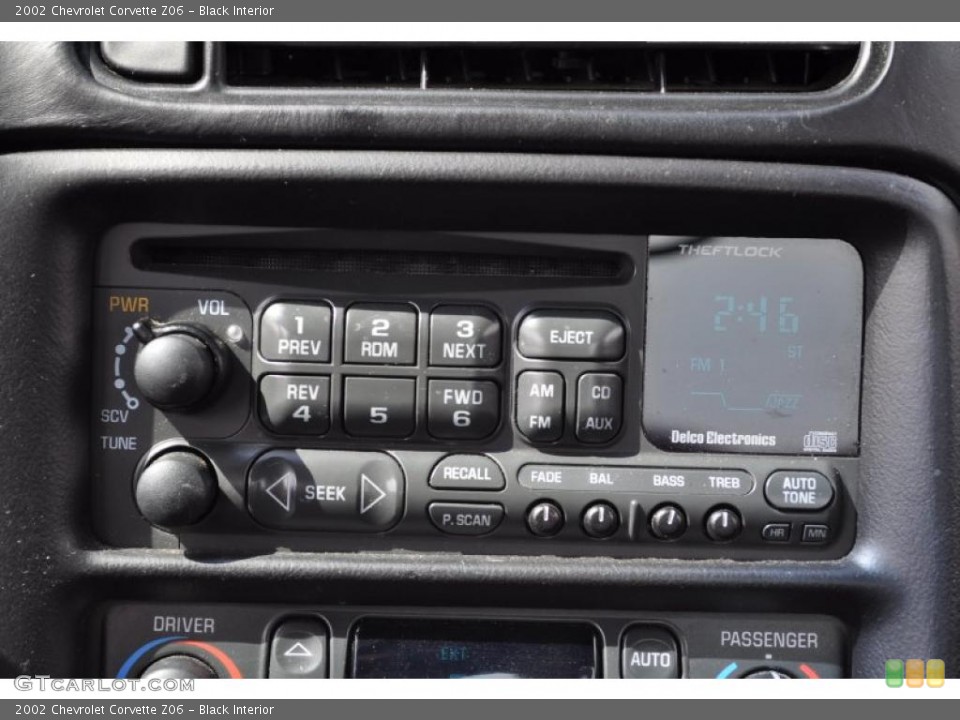 Black Interior Controls for the 2002 Chevrolet Corvette Z06 #48487476