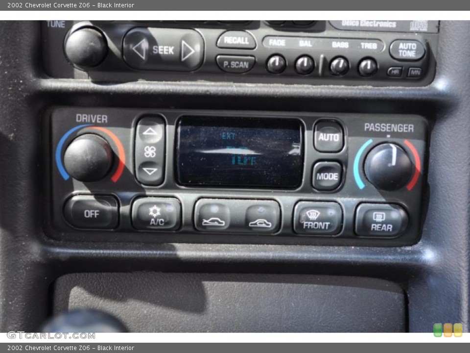 Black Interior Controls for the 2002 Chevrolet Corvette Z06 #48487488