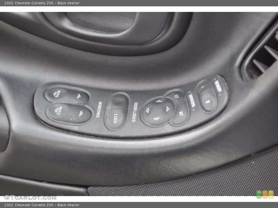 Black Interior Controls for the 2002 Chevrolet Corvette Z06 #48487572