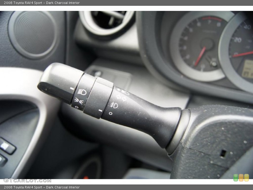 Dark Charcoal Interior Controls for the 2008 Toyota RAV4 Sport #48488299
