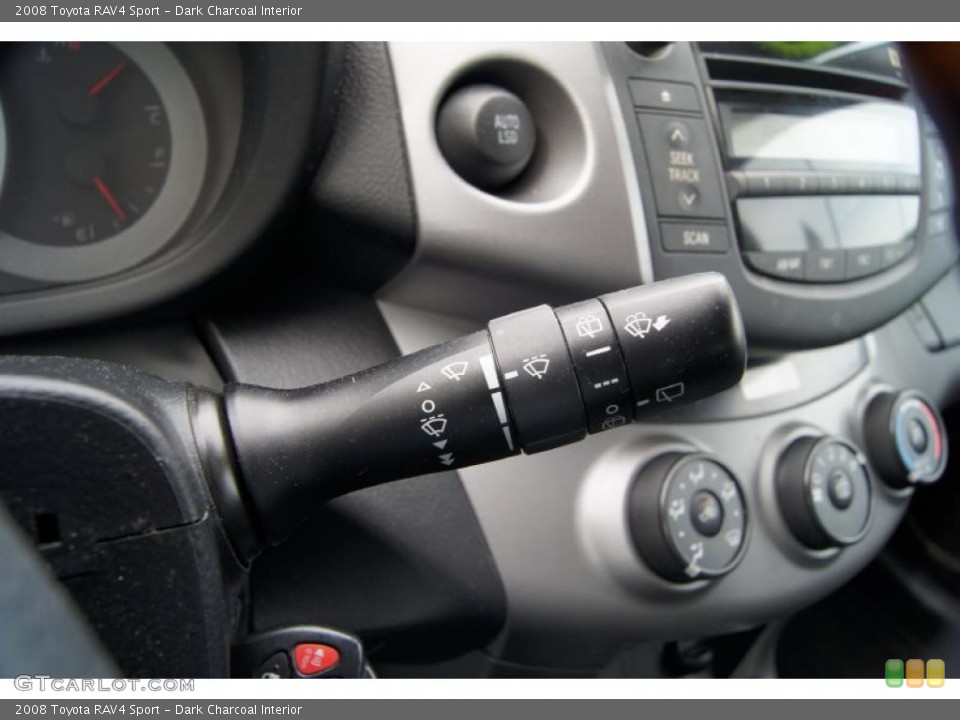 Dark Charcoal Interior Controls for the 2008 Toyota RAV4 Sport #48488311