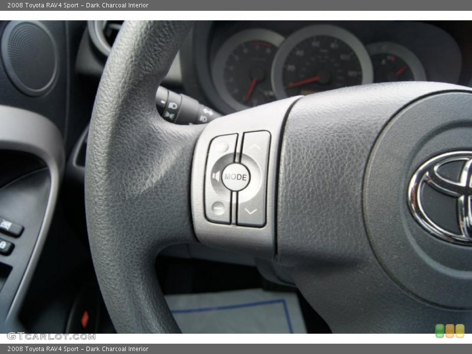 Dark Charcoal Interior Controls for the 2008 Toyota RAV4 Sport #48488320