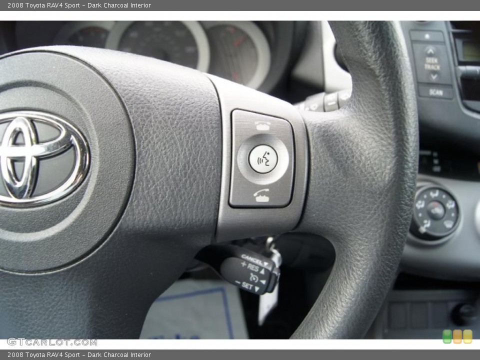 Dark Charcoal Interior Controls for the 2008 Toyota RAV4 Sport #48488335