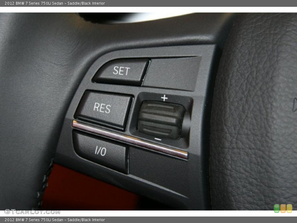 Saddle/Black Interior Controls for the 2012 BMW 7 Series 750Li Sedan #48489448