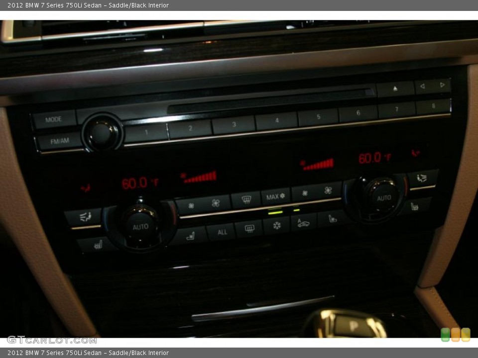 Saddle/Black Interior Controls for the 2012 BMW 7 Series 750Li Sedan #48489496