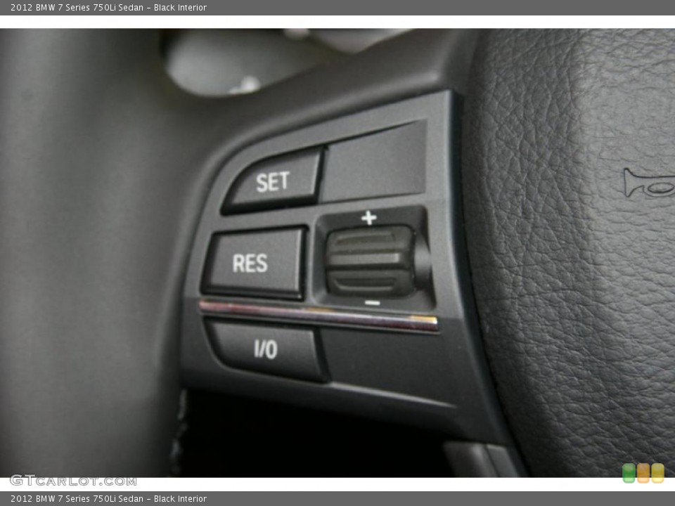 Black Interior Controls for the 2012 BMW 7 Series 750Li Sedan #48489751