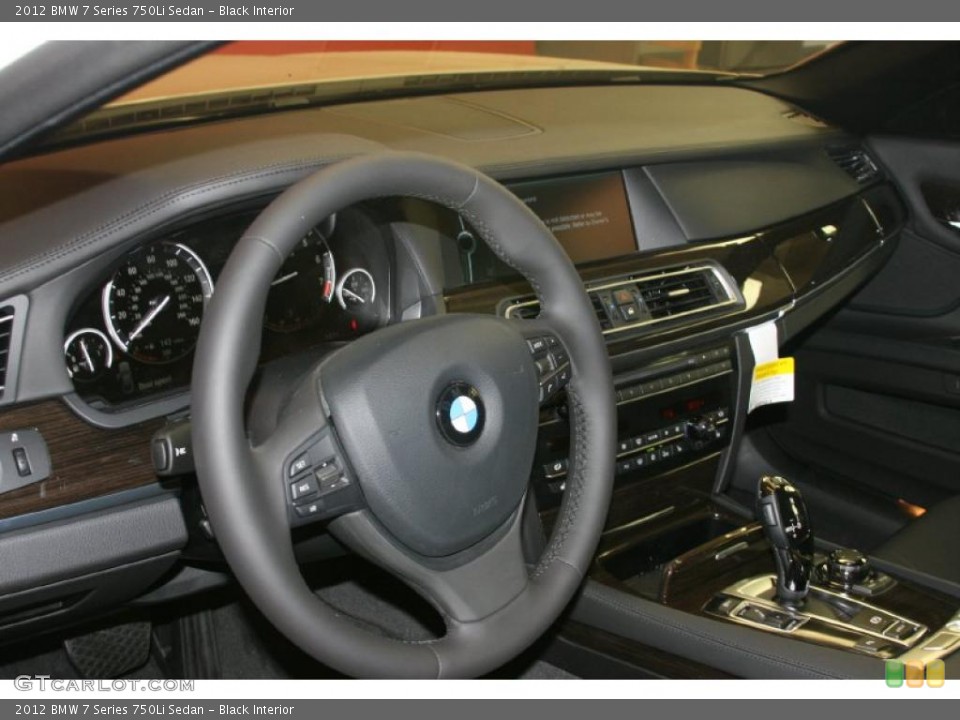 Black Interior Dashboard for the 2012 BMW 7 Series 750Li Sedan #48489871