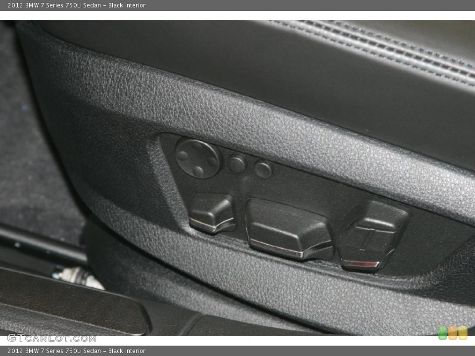Black Interior Controls for the 2012 BMW 7 Series 750Li Sedan #48489901