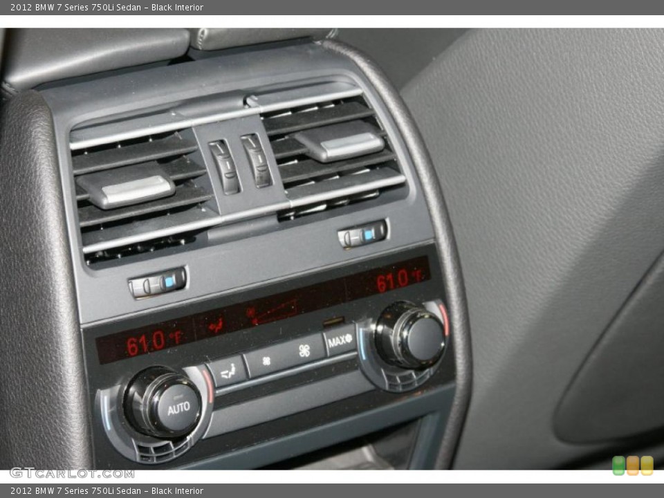 Black Interior Controls for the 2012 BMW 7 Series 750Li Sedan #48489925