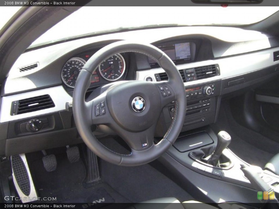 Black Interior Dashboard for the 2008 BMW M3 Convertible #48492295